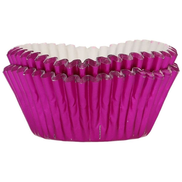 Metallic Pink Foil Baking Cases x 48