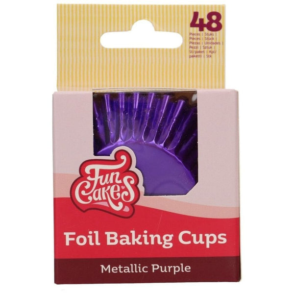 Metallic Purple Foil Baking Cases x 48