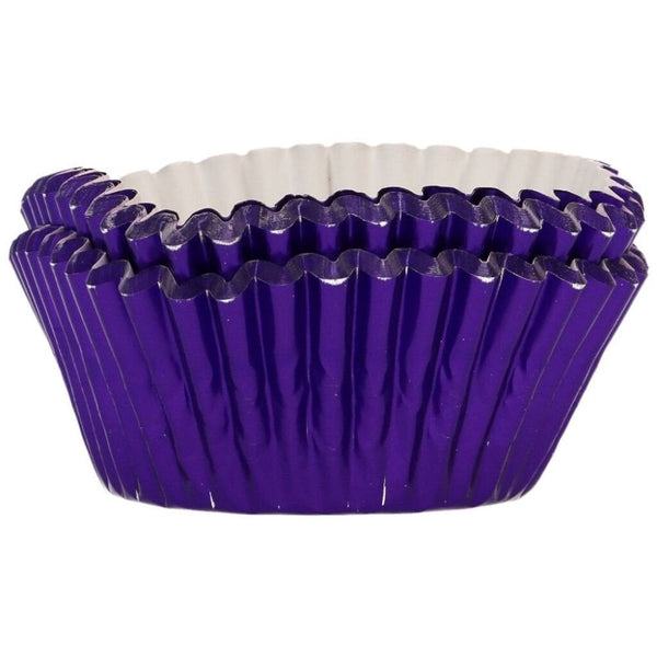 Metallic Purple Foil Baking Cases x 48