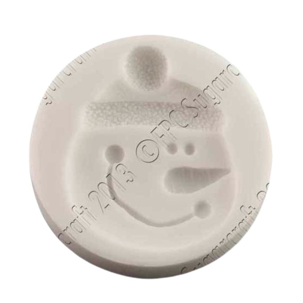 Snowman Face Silicone Icing Mould