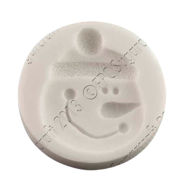 Snowman Face Silicone Icing Mould