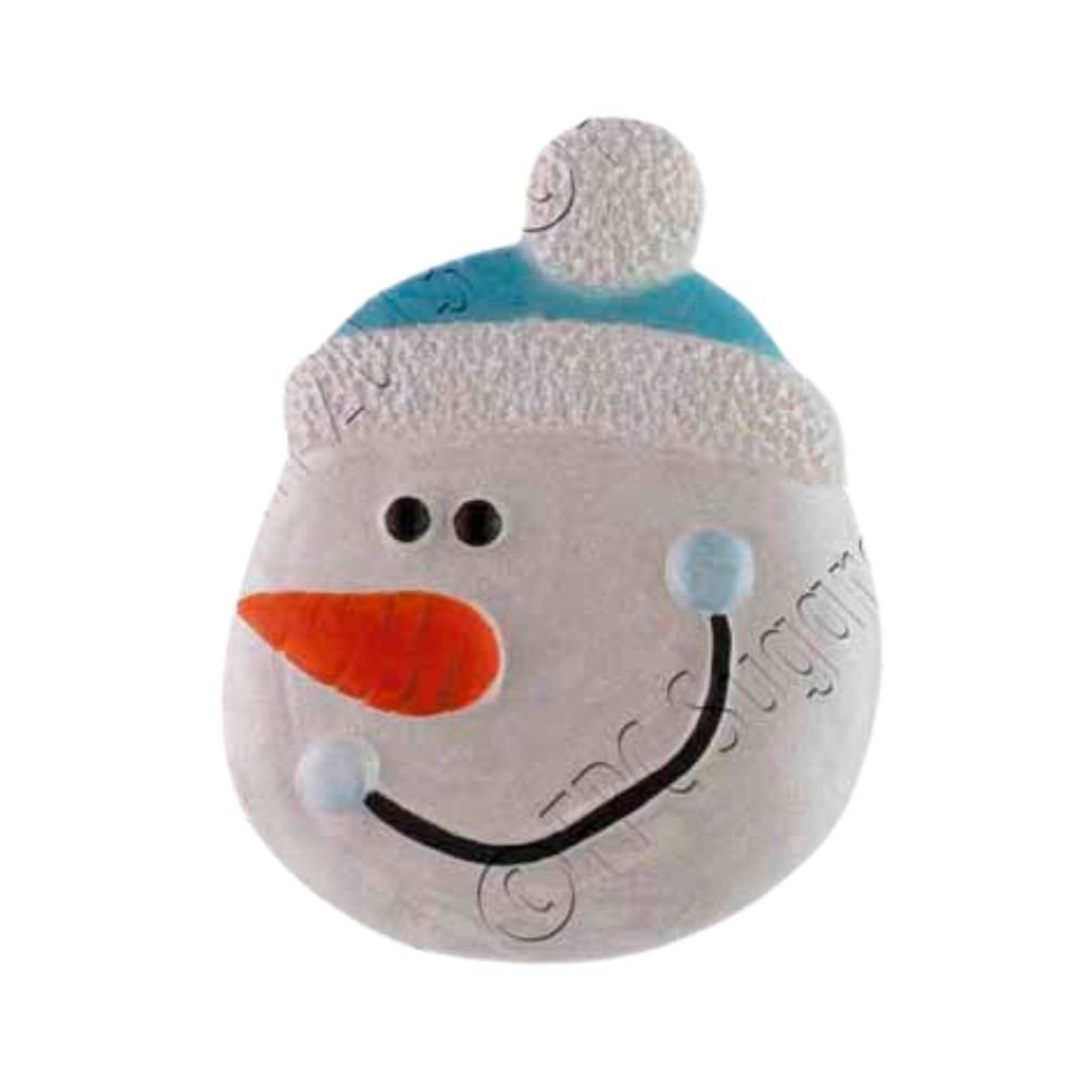 Snowman Face Silicone Icing Mould