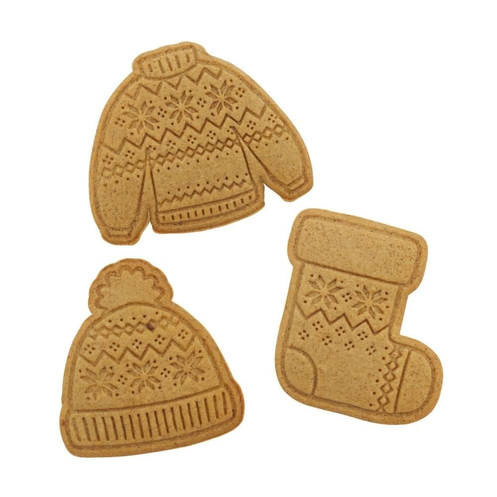 Cosy Christmas Christmas Cookie Cutters & Stamps Set Of 3