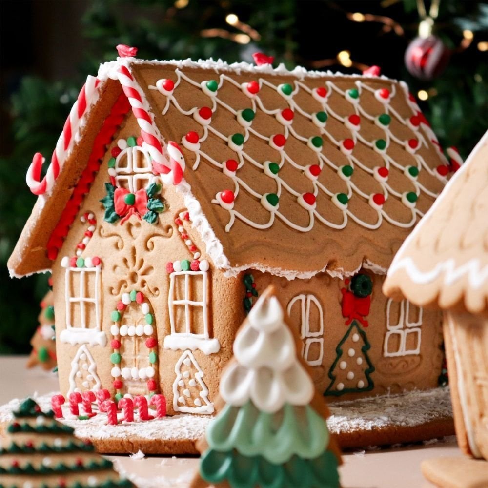 Gingerbread House Christmas Cookie Cutters & Stamps Set Of 3