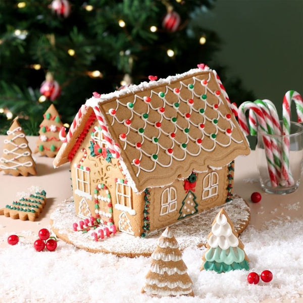 Gingerbread House Christmas Cookie Cutters & Stamps Set Of 3