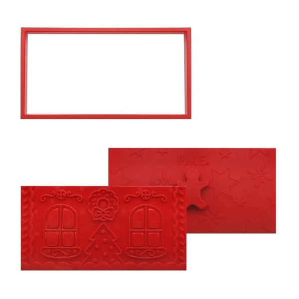 Gingerbread House Christmas Cookie Cutters & Stamps Set Of 3