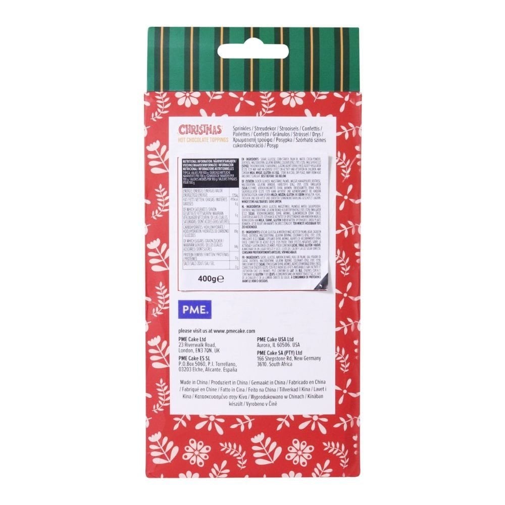 Christmas Set Of 3 Hot Chocolate Toppings 400g