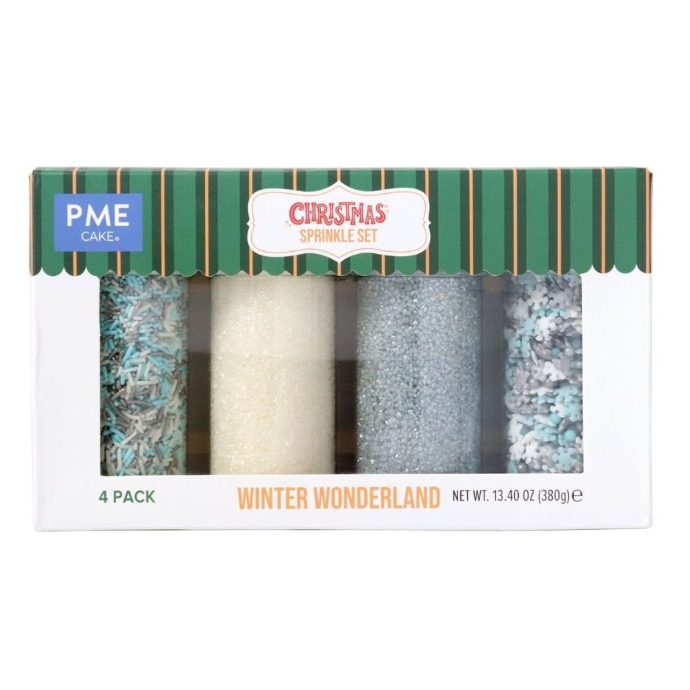 Winter Wonderland Set Of 4 Christmas Sprinkles 380g