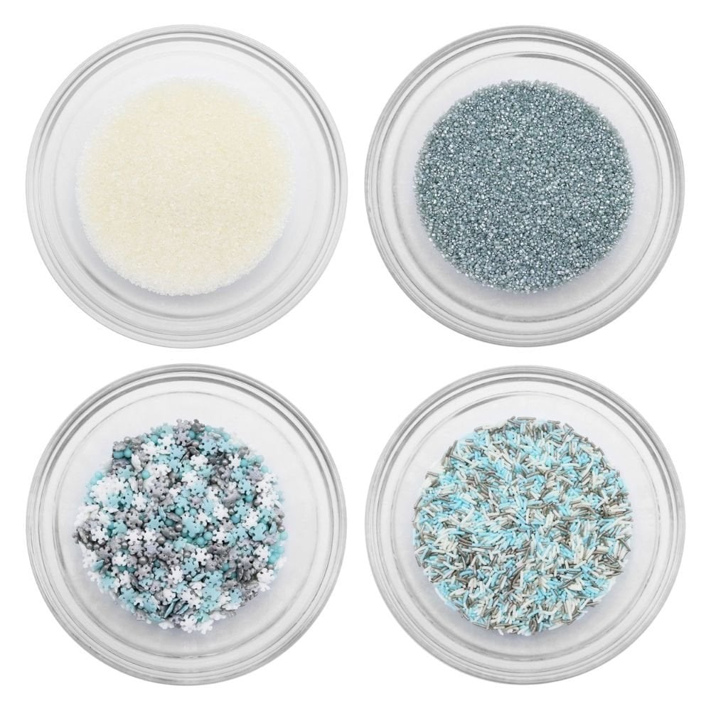 Winter Wonderland Set Of 4 Christmas Sprinkles 380g