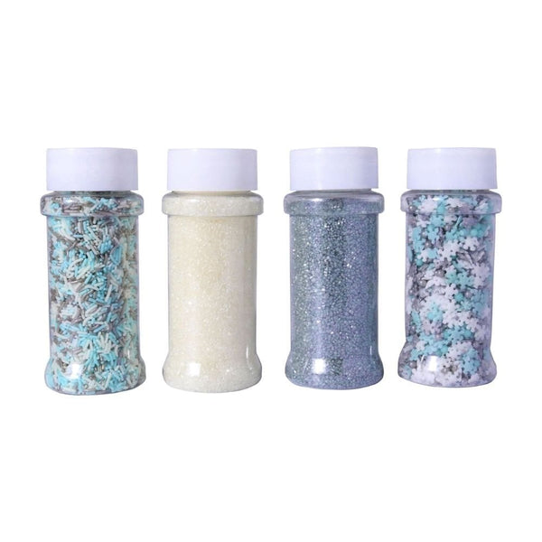 Winter Wonderland Set Of 4 Christmas Sprinkles 380g