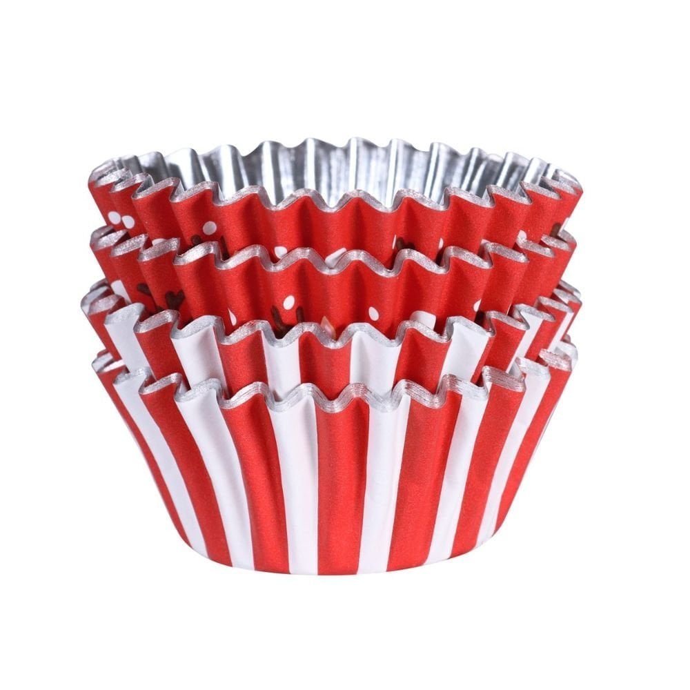 Rudolph Christmas Foil-lined Mini Cupcake Cases x 60