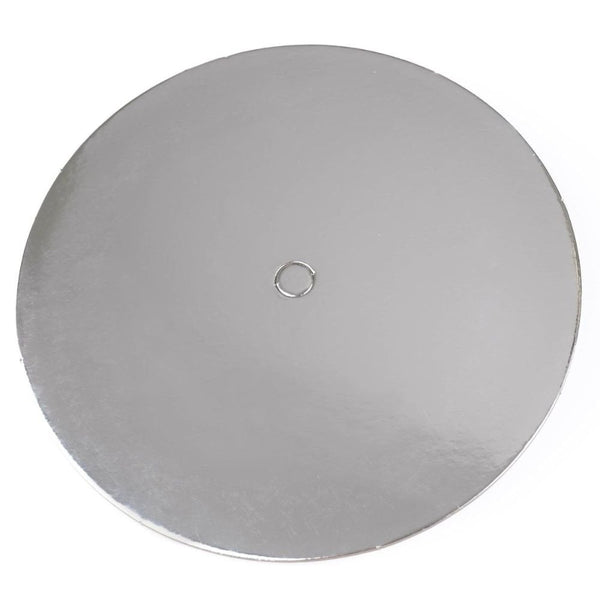 Silver Round Perforated Cake Board Pack Of 10
