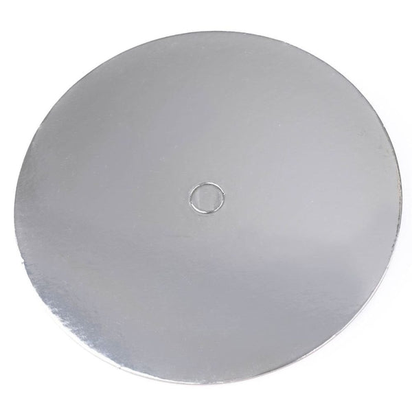 Silver Round Perforated Cake Board Pack Of 10