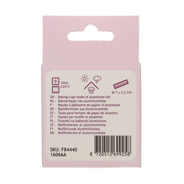 Metallic Silver Foil Baking Cases x 48