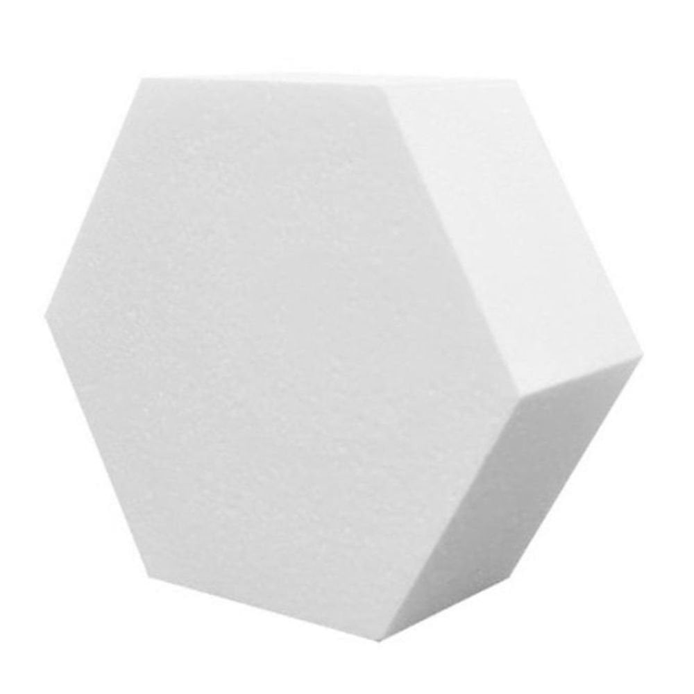 Hexagon 3 Inch Deep Professional Straight Edge Cake Dummy