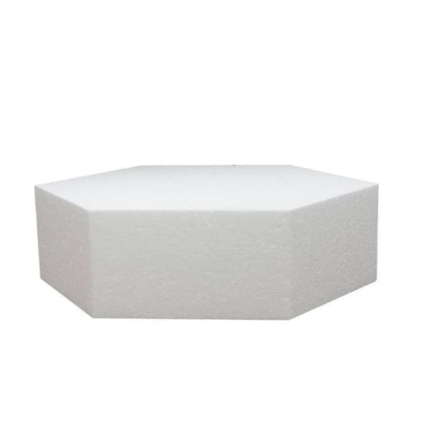 Hexagon 3 Inch Deep Professional Straight Edge Cake Dummy