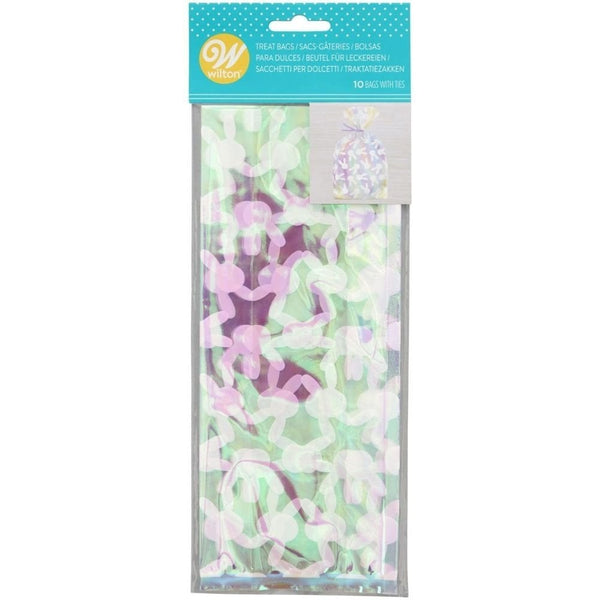 Bunny Iridescent Treat Bags x 10