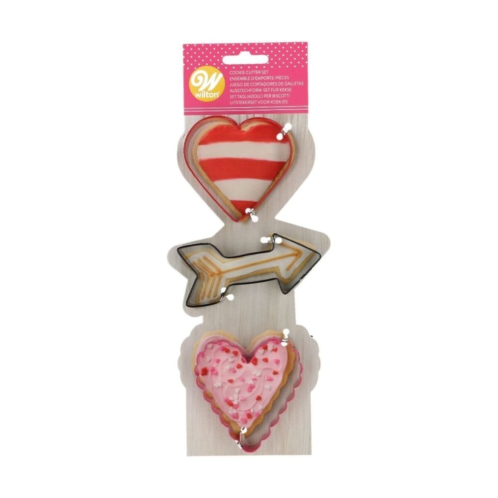 Valentine Metal Cookie Cutter Set Of 3