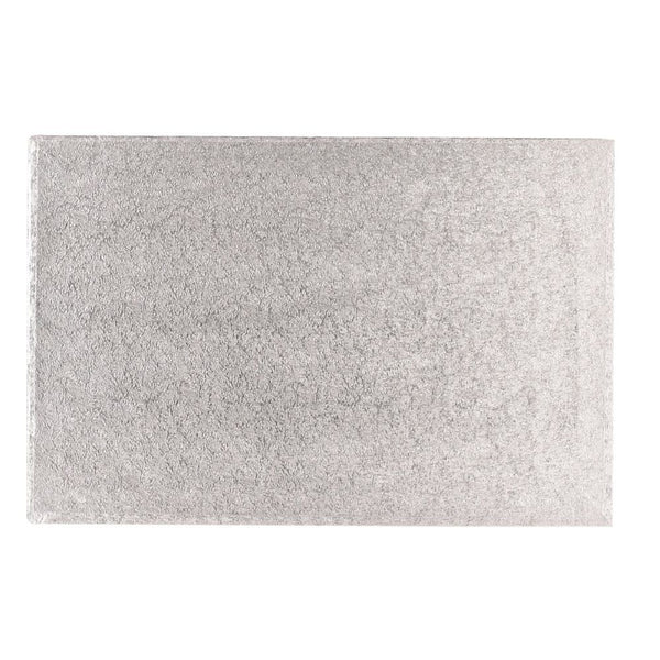 Silver Oblong Drum Cake Board