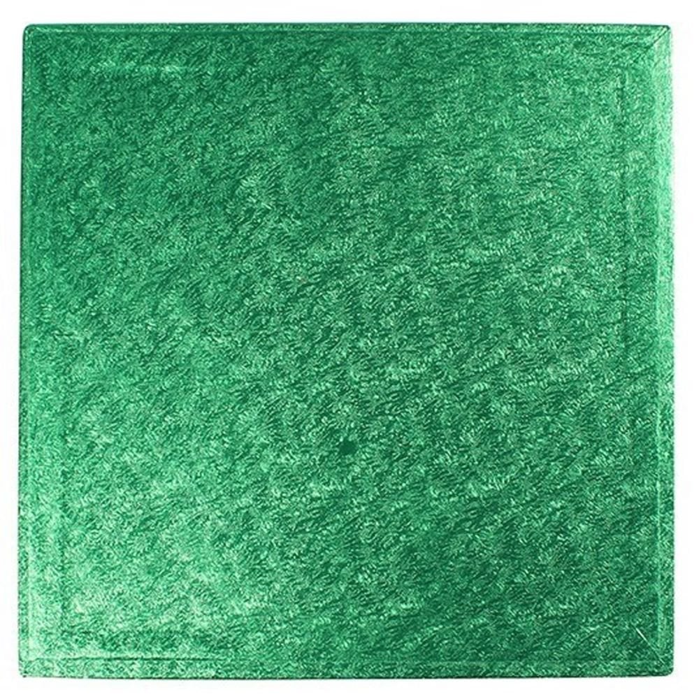 Green Square Drum Cake Board