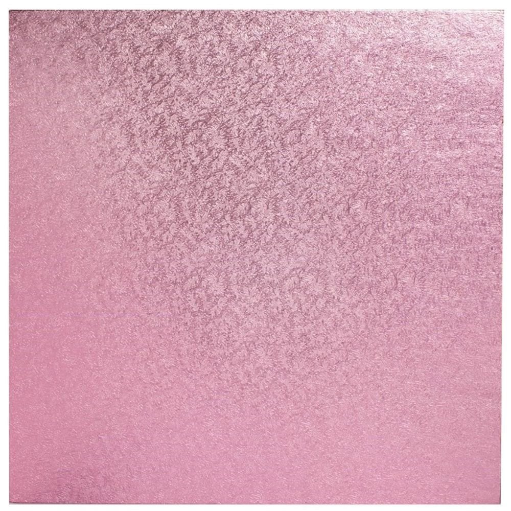Baby Pink Square Drum Cake Board