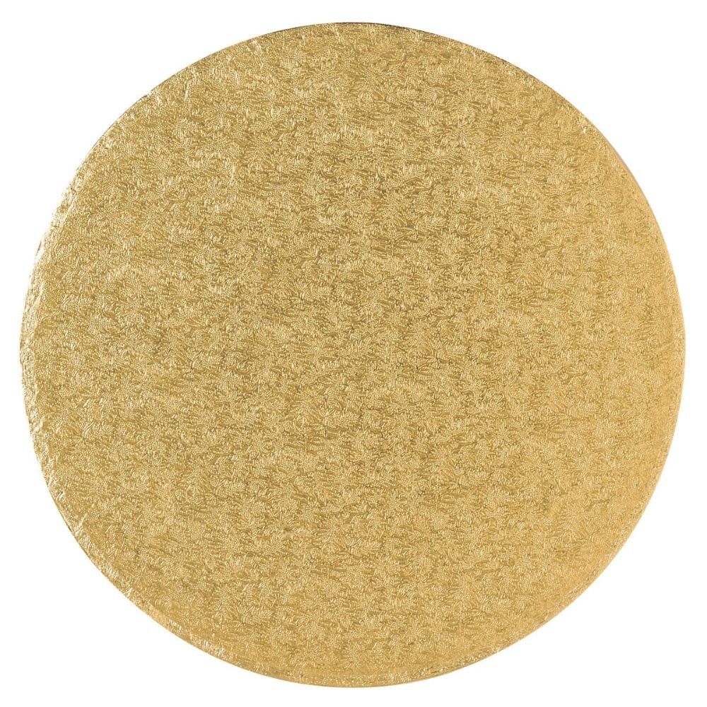 Gold Round Drum Cake Board