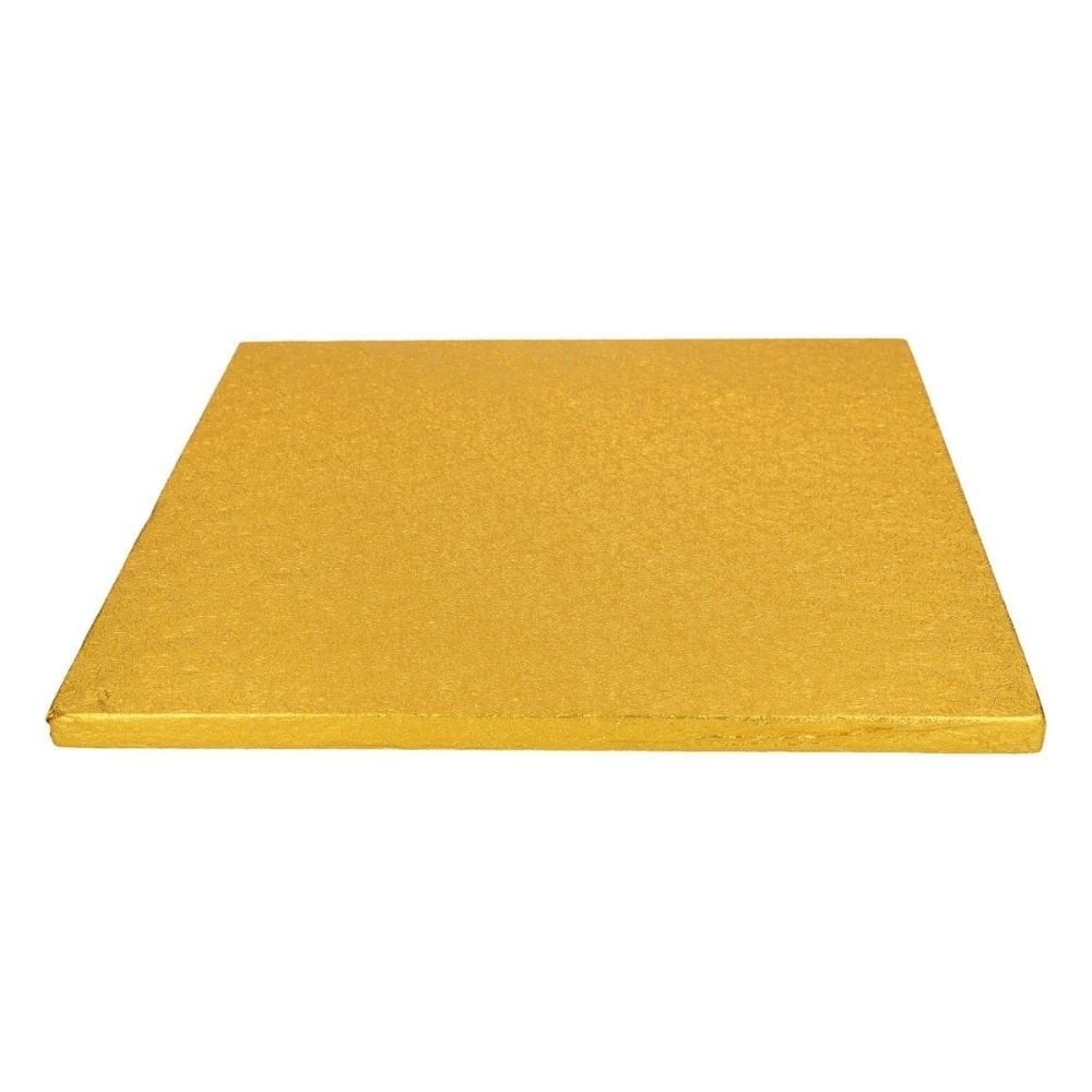 Gold Square Drum Cake Board