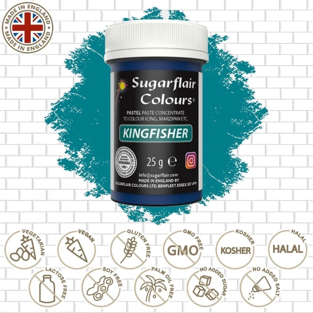 Kingfisher Blue Pastel Paste Colouring 25g
