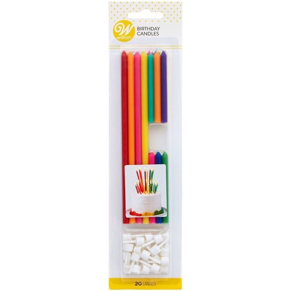 Tall & Short Birthday Cake Candles x 20