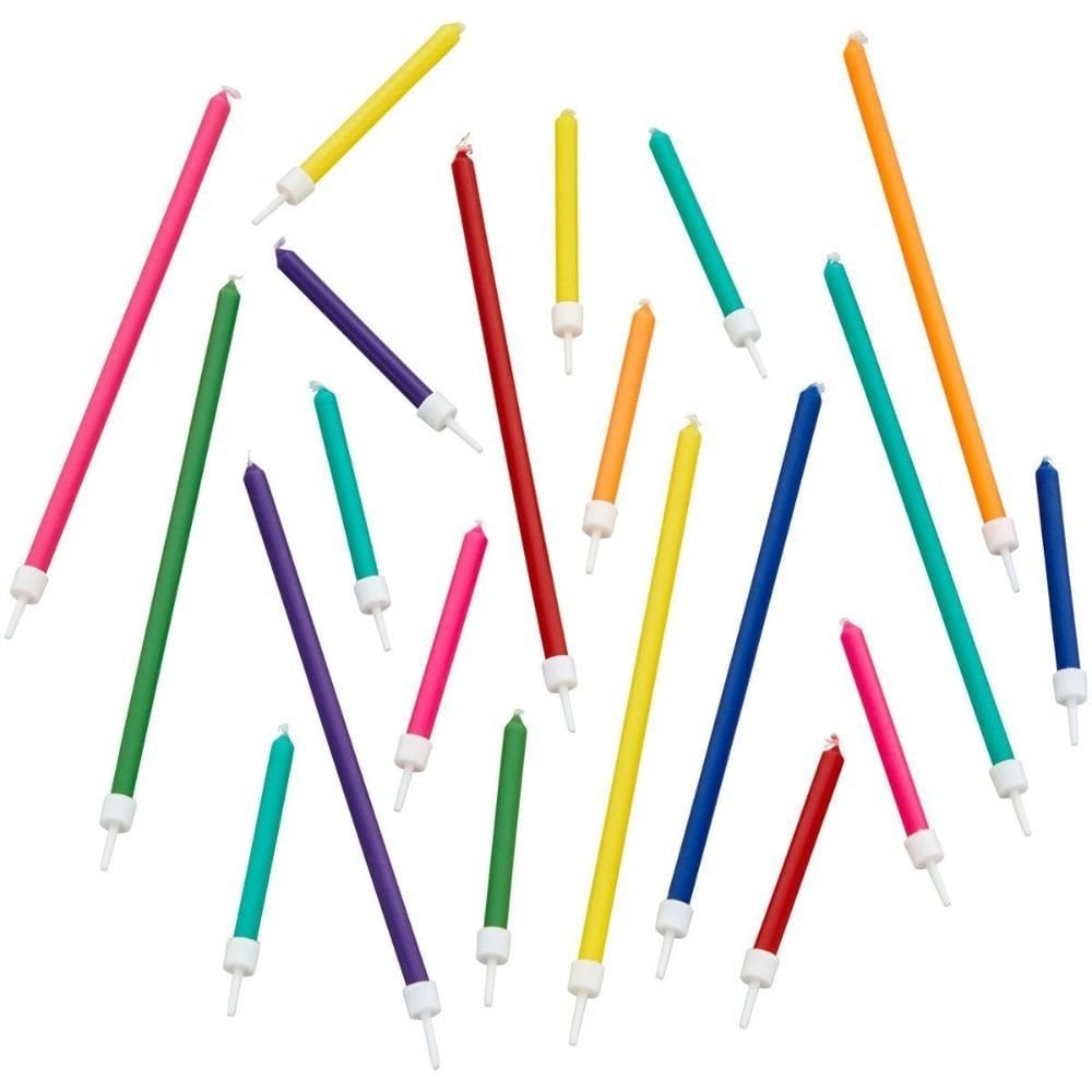 Tall & Short Birthday Cake Candles x 20