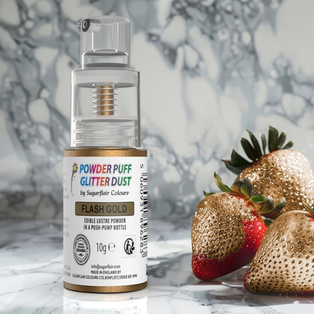 Powder Puff Glitter Dust Spray 10g - Flash Gold