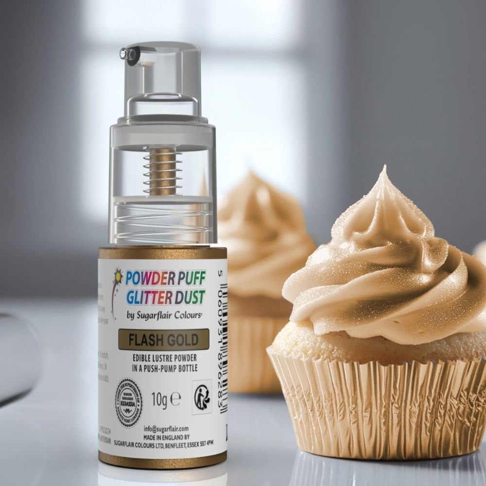 Powder Puff Glitter Dust Spray 10g - Flash Gold