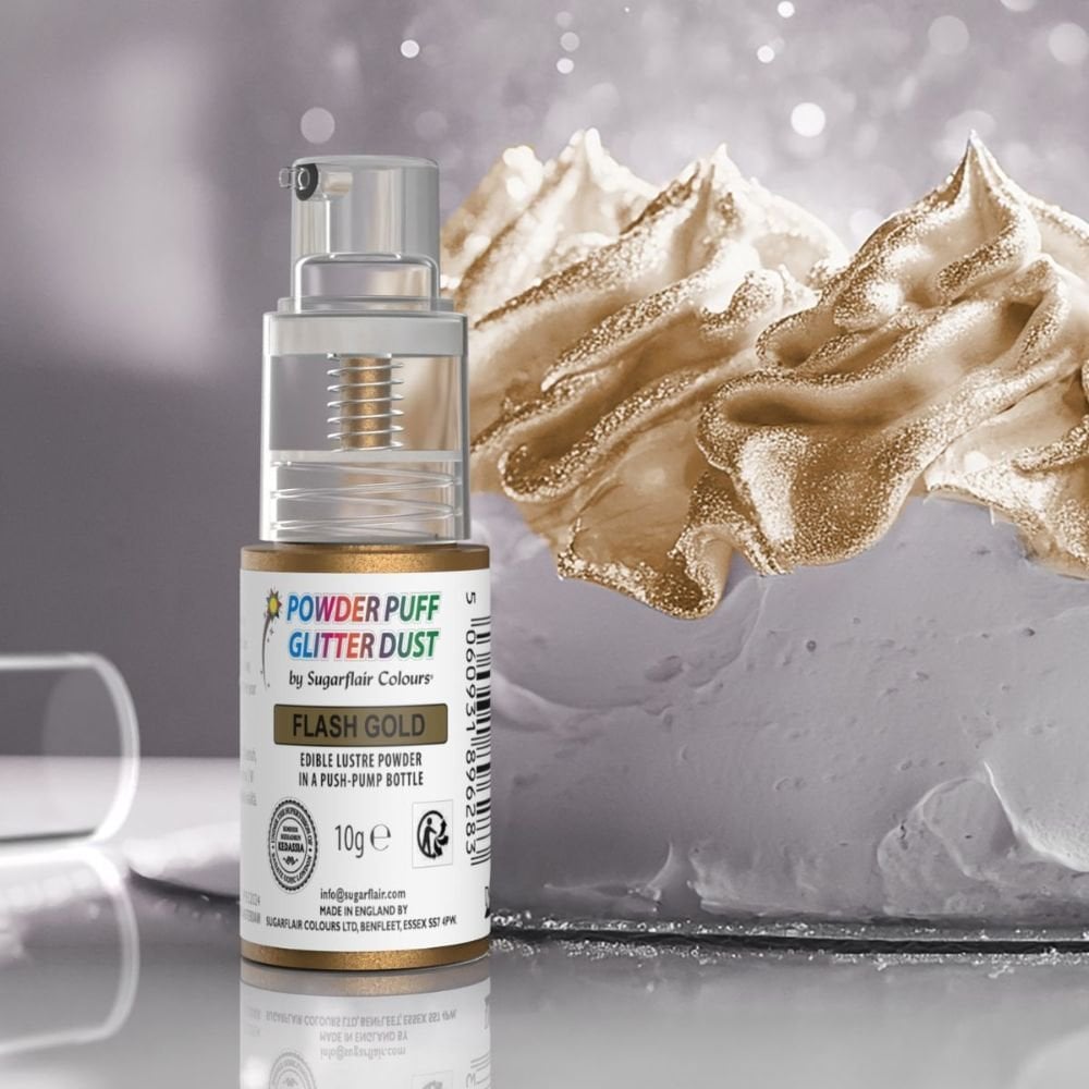 Powder Puff Glitter Dust Spray 10g - Flash Gold