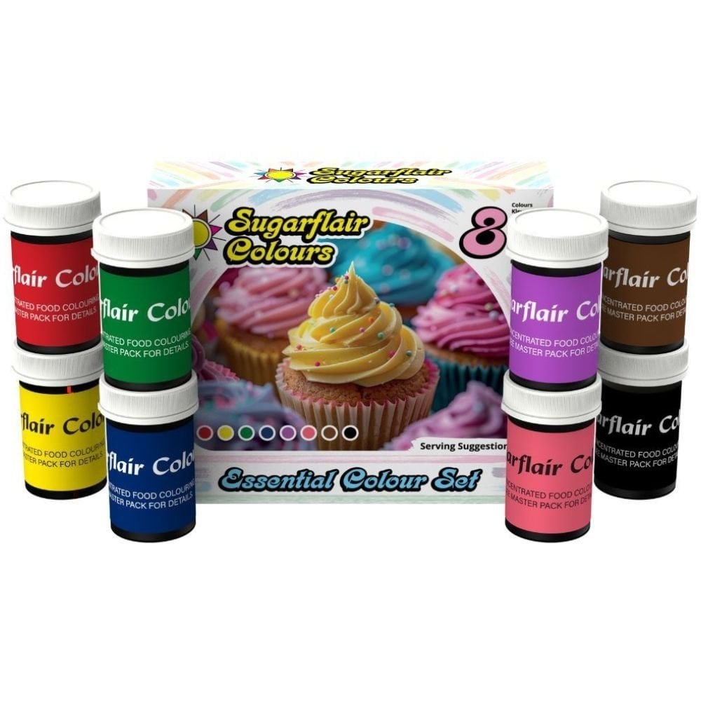 Mixed Colour Essential Paste Set Of 8 x 25g
