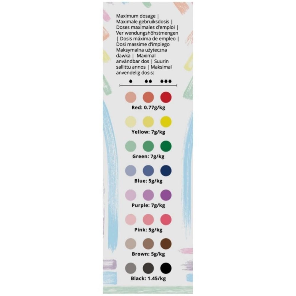 Mixed Colour Essential Paste Set Of 8 x 25g