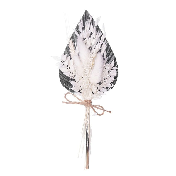 Black, Silver & White Palm Spear Bouquet