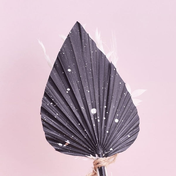 Black, Silver & White Palm Spear Bouquet