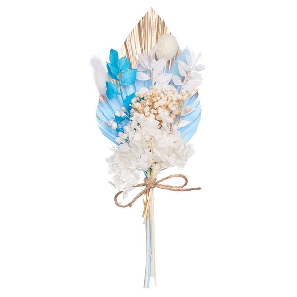 Blue, Gold & White Palm Spear Bouquet
