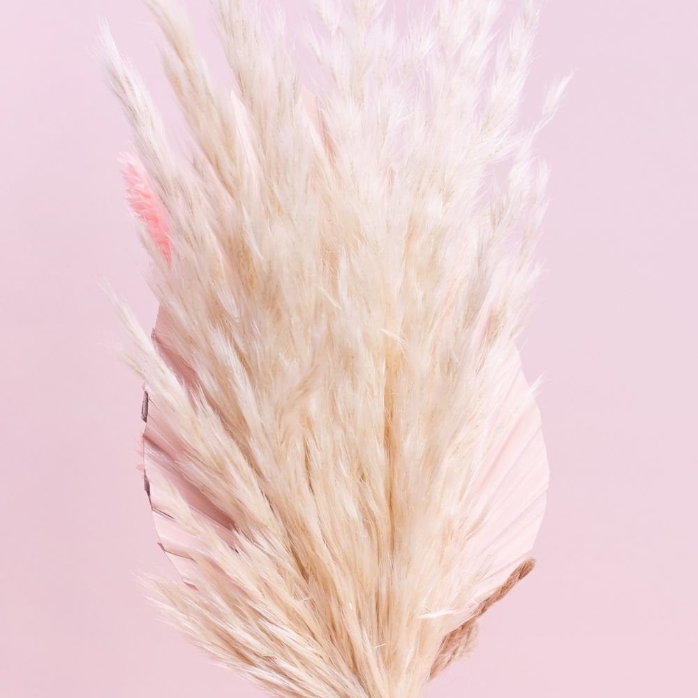 Pink & Pampas Palm Spear Bouquet