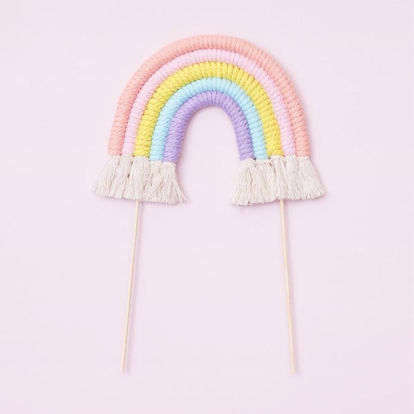Pastels Rainbow Cake Topper (Medium)