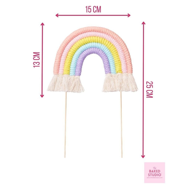 Pastels Rainbow Cake Topper (Medium)