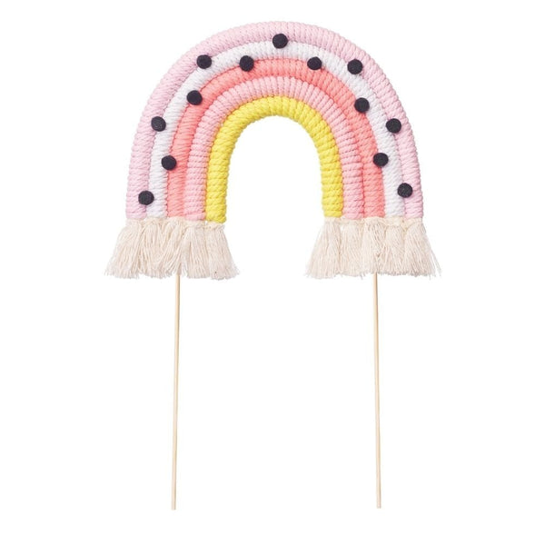 Pinks & Polka Dots Rainbow Cake Topper (Medium)