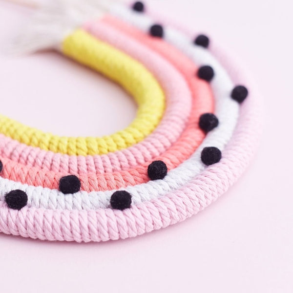 Pinks & Polka Dots Rainbow Cake Topper (Medium)