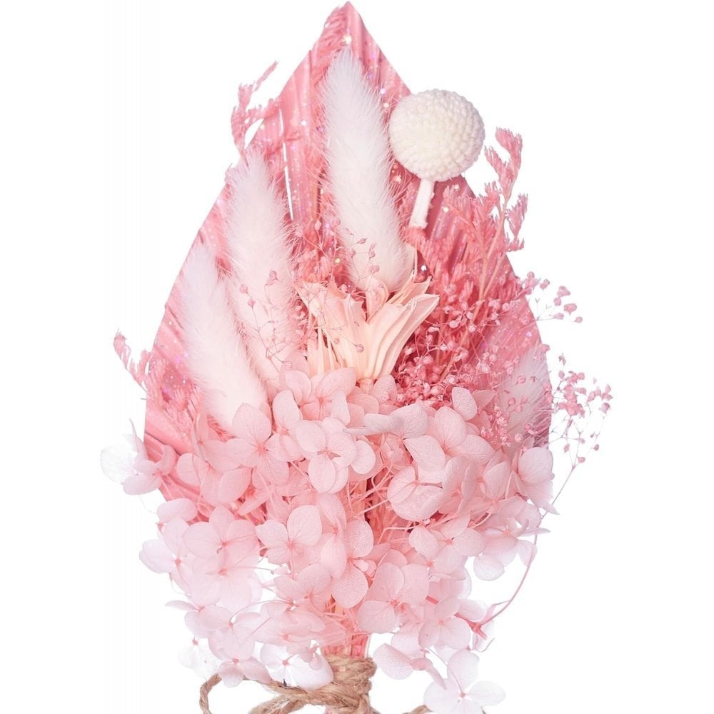 Pink, Glitter & White Palm Spear Bouquet