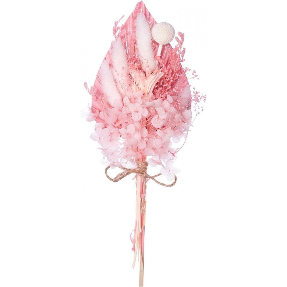 Pink, Glitter & White Palm Spear Bouquet