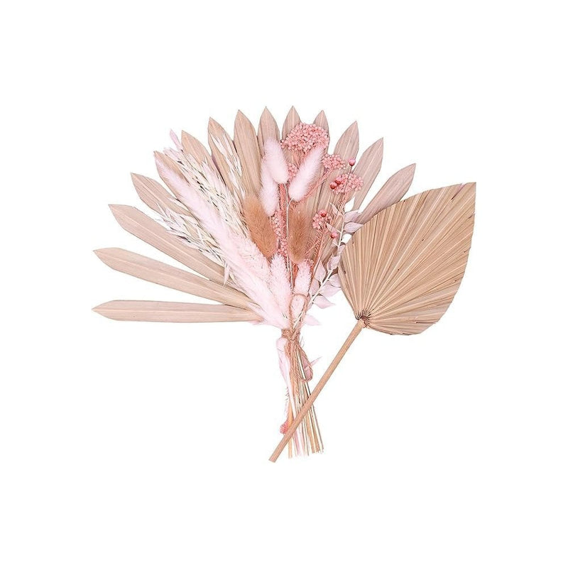Natural Pink Sun Palm & Palm Spear Bouquet