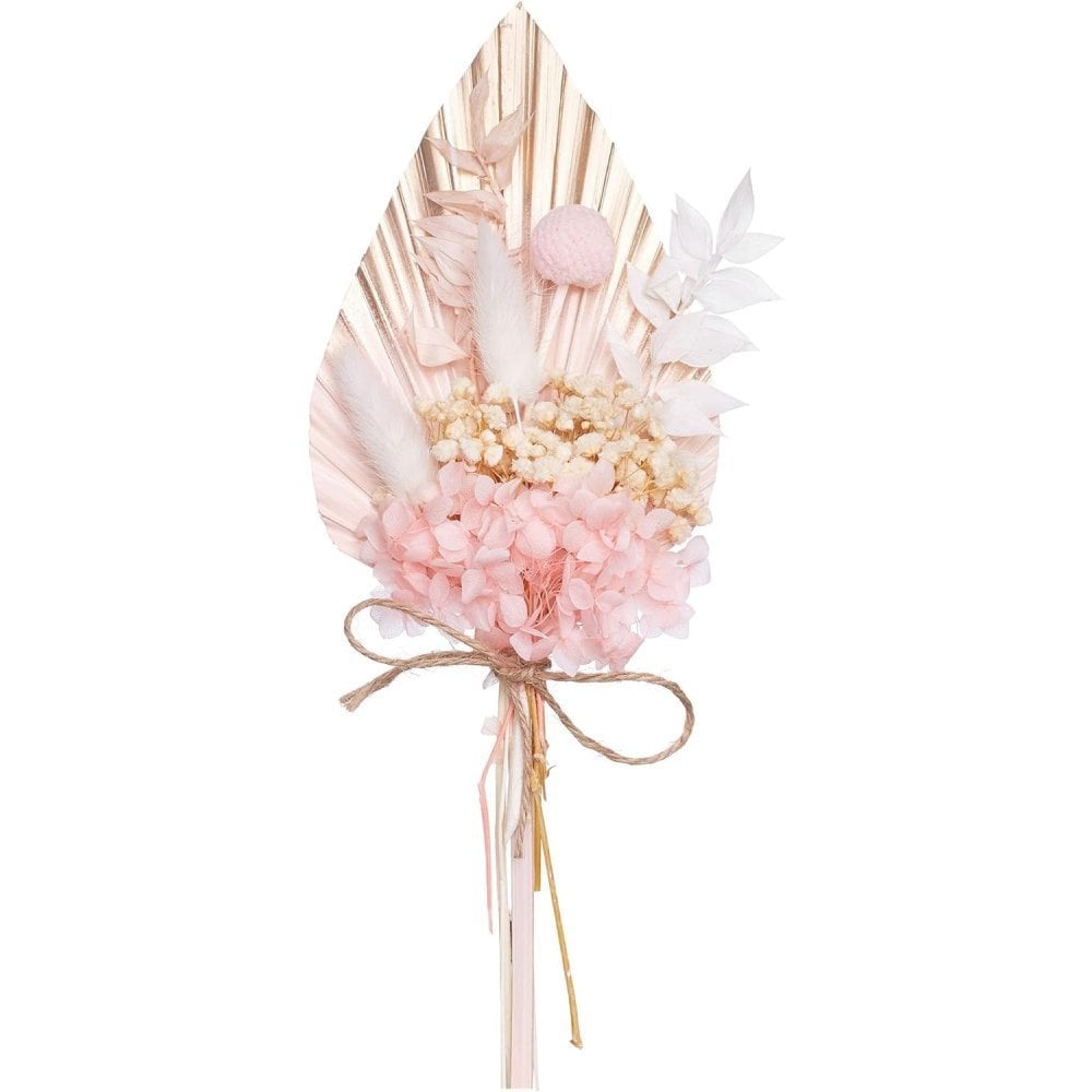 Gold, Pink & White Shell Palm Bouquet