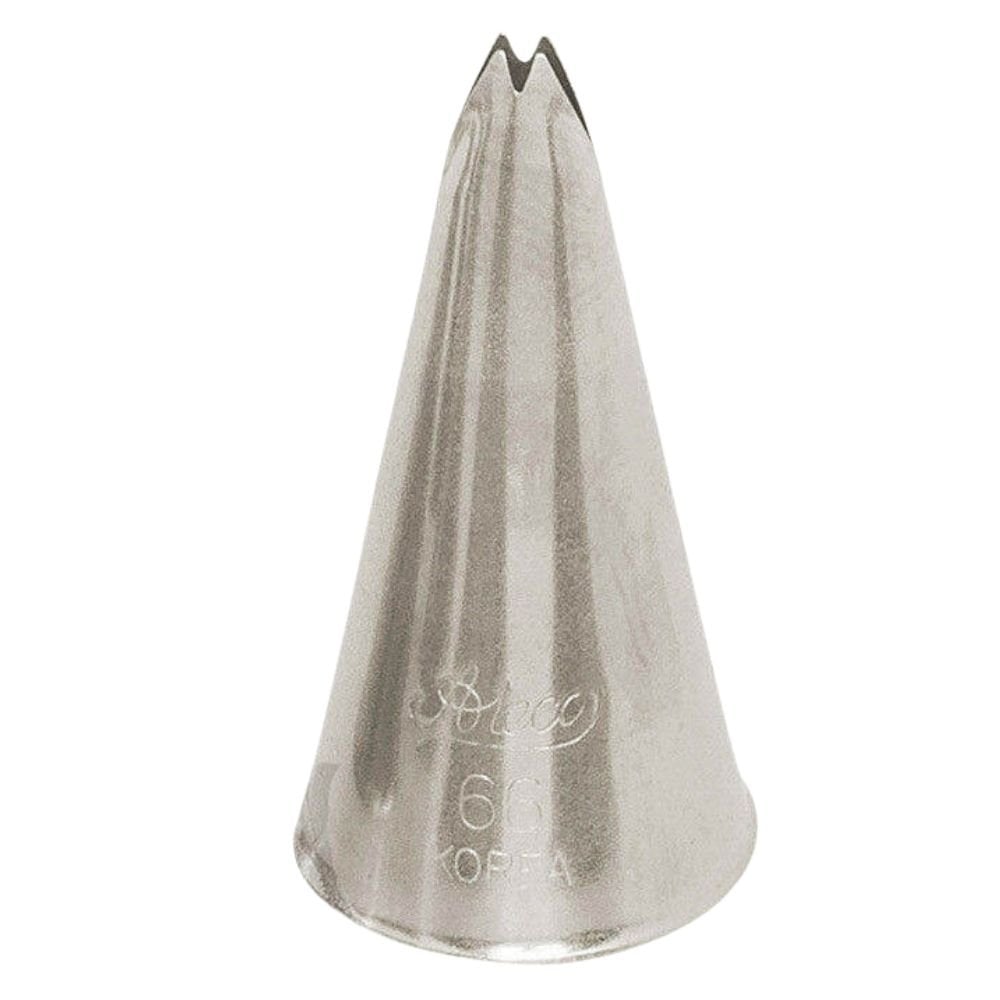 No.66 Small Rose Leaf Metal Piping Nozzle
