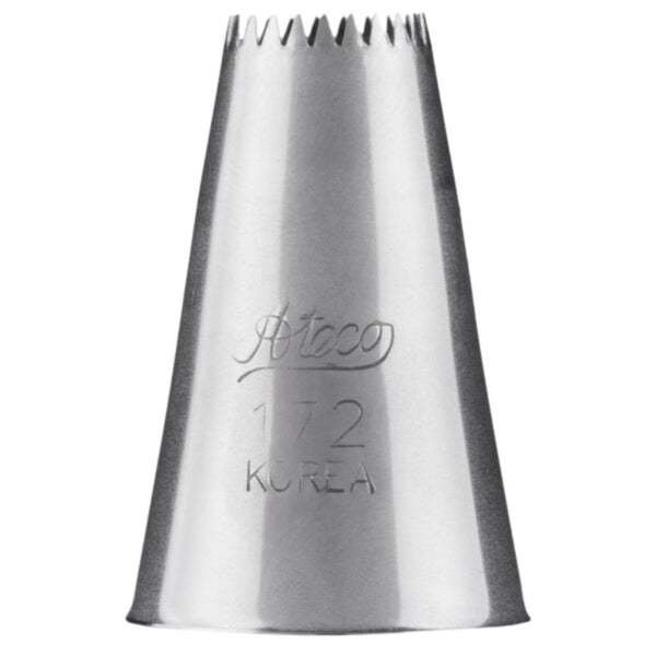 No.172 Large Special Drop Flower Open Star Metal Piping Nozzle
