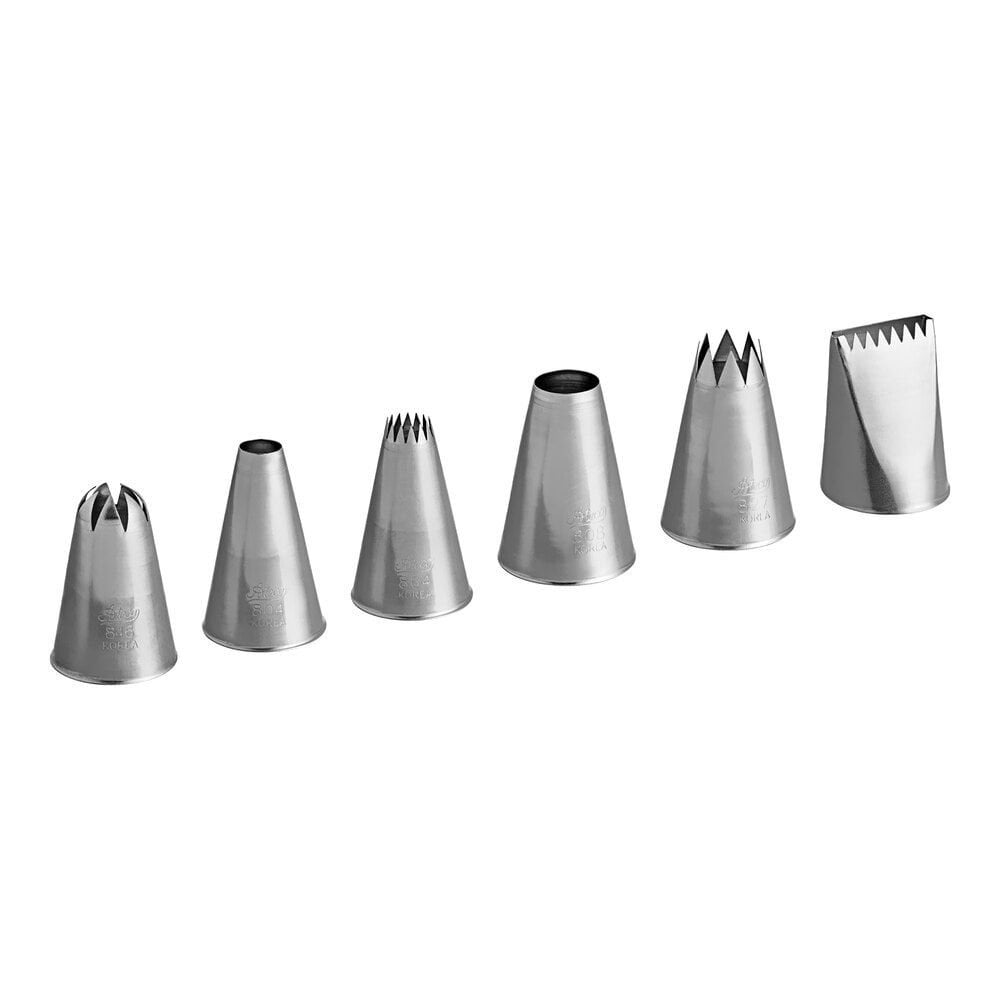 Large Piping Nozzles Set Of 6